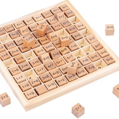 Montessori 0.59in 99 Number Wooden Math Toy Table Abacus Counting Toy