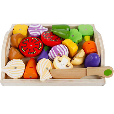 Montessori 9.5cm Wooden Cutting Fruit Magnetic Vegetable Toy