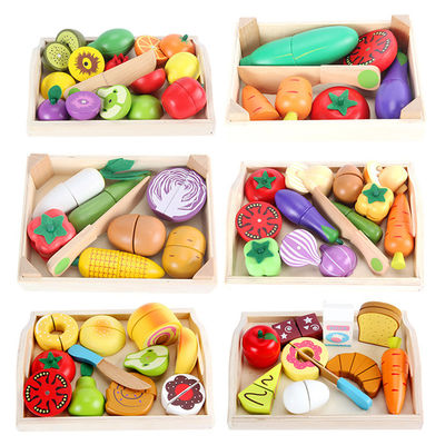 Montessori 9.5cm Wooden Cutting Fruit Magnetic Vegetable Toy