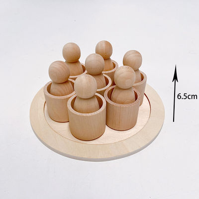 Rainbow 35.5cm Coloured Wooden Building Blocks Large Baby