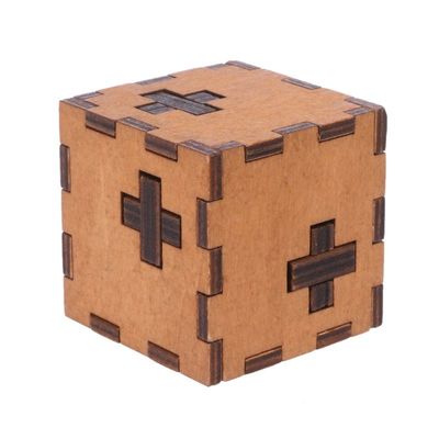 ISO9001 Wooden Secret Puzzle Box For Kids Brain IQ Test