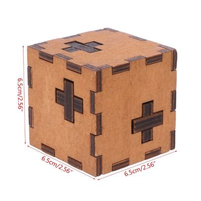 ISO9001 Wooden Secret Puzzle Box For Kids Brain IQ Test