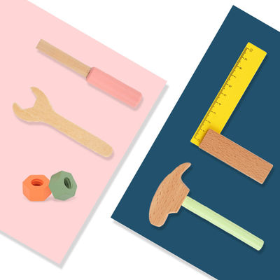 Parent Child InteractiveWooden Workbench Tools For Intelligence Development