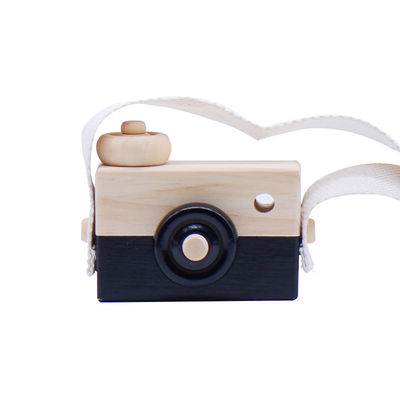 Beech Wooden Montessori Necklace Camera Pendant For Baby