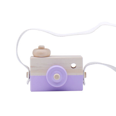 Beech Wooden Montessori Necklace Camera Pendant For Baby