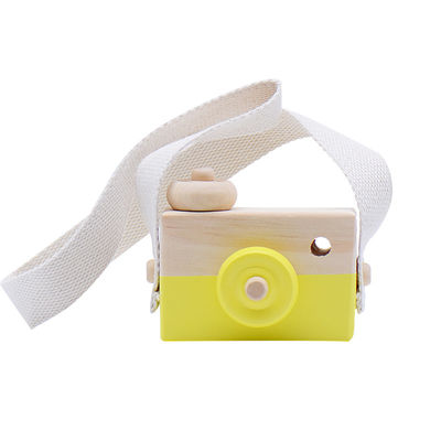 Beech Wooden Montessori Necklace Camera Pendant For Baby