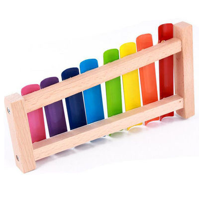 8 Notes Piano And Xylophone Toy With Wooden Frame