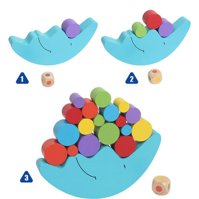 Wooden Montessori Moon Balance Game For Early Learning