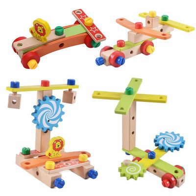 Montessori Wooden Kids Chair Toy With Water Based Painted