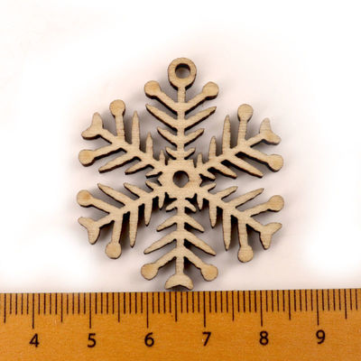 Scrapbooks Painting Snowflake Pattern Handmade Wooden Crafts