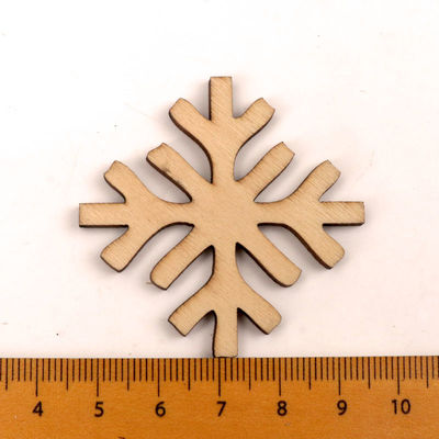 Scrapbooks Painting Snowflake Pattern Handmade Wooden Crafts