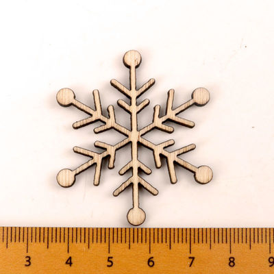 Scrapbooks Painting Snowflake Pattern Handmade Wooden Crafts