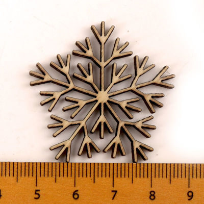 Scrapbooks Painting Snowflake Pattern Handmade Wooden Crafts