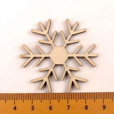 Scrapbooks Painting Snowflake Pattern Handmade Wooden Crafts