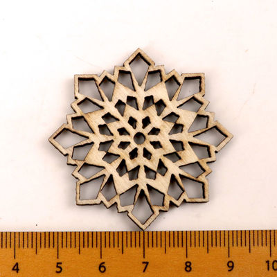 Scrapbooks Painting Snowflake Pattern Handmade Wooden Crafts