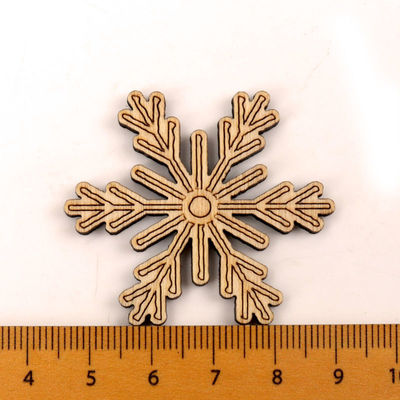 Scrapbooks Painting Snowflake Pattern Handmade Wooden Crafts