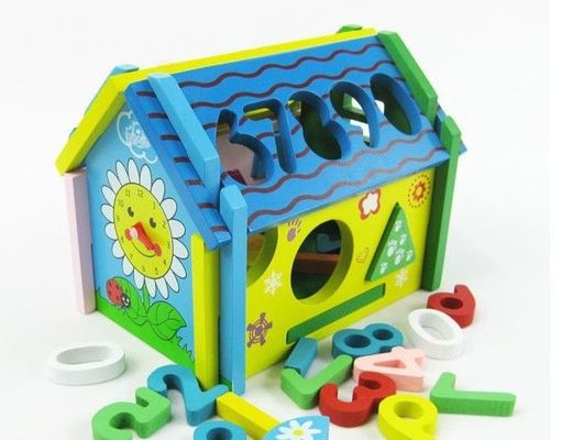 ODM Educational Cognitive Wisdom House Wooden Blocks Toys