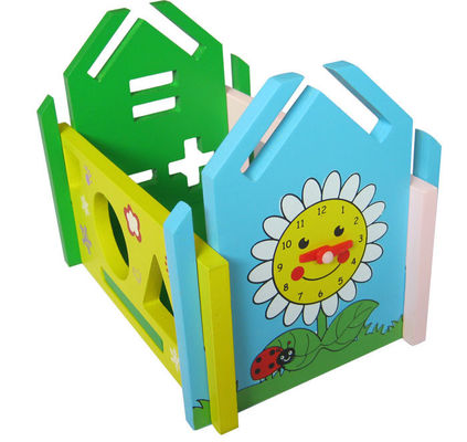 ODM Educational Cognitive Wisdom House Wooden Blocks Toys