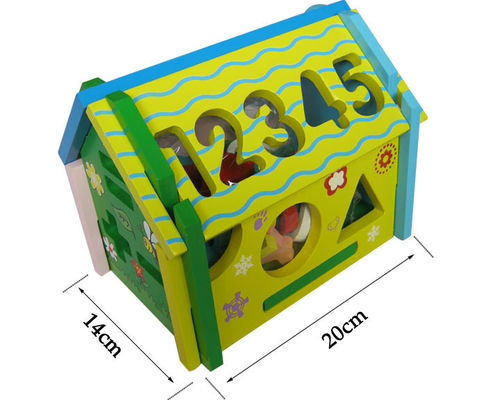 ODM Educational Cognitive Wisdom House Wooden Blocks Toys