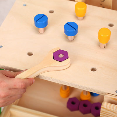 Multifunctional Detachable Children'S Simulation Wooden Tool Table
