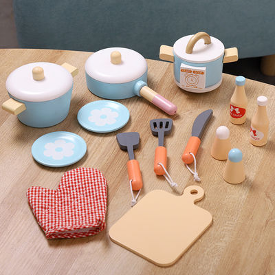 Unisex Kids Early Education Wooden Pretend Kitchen Toys