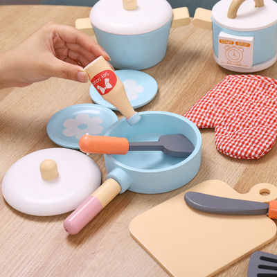 Unisex Kids Early Education Wooden Pretend Kitchen Toys