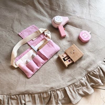 ISO9001 Childrens Portable Montessori Wooden Cosmetic Toy Set