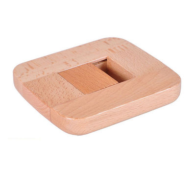 Educational Beech Wooden Flat Ball Game With No Burr