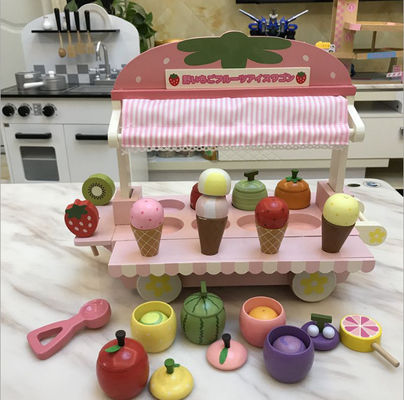 Children'S Wooden Simulation Ice Cream Cone Machine