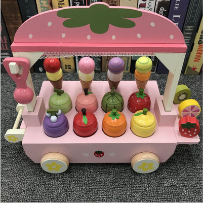 Children'S Wooden Simulation Ice Cream Cone Machine