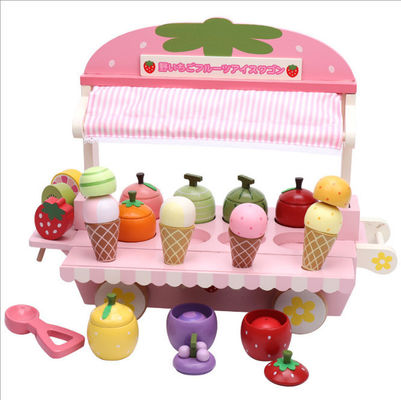 Children'S Wooden Simulation Ice Cream Cone Machine