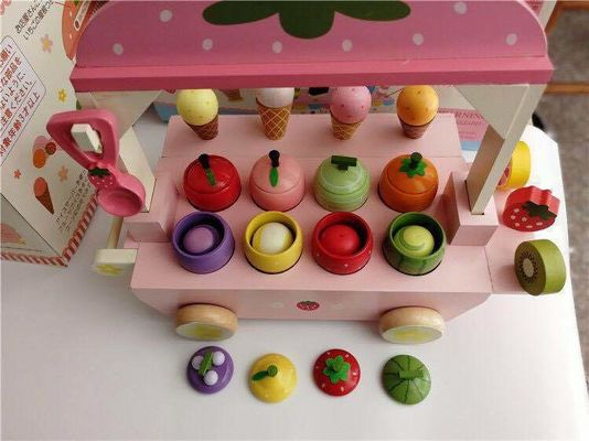 Children'S Wooden Simulation Ice Cream Cone Machine