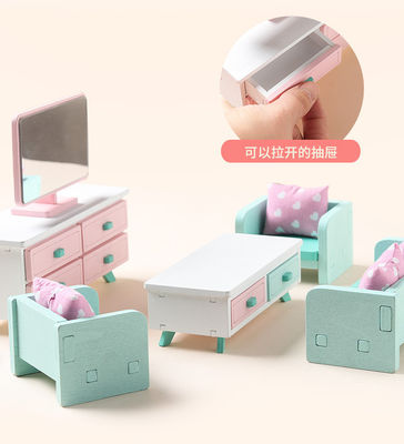 Mini Montessori Wooden Girls Bedroom Toys With No Burr