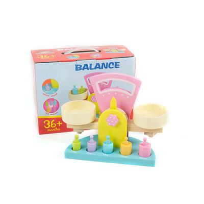 Tasteless Wooden Balance Scale Toy For Preschool Children