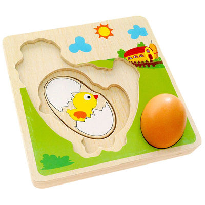 3D Chicken Growth Process Wooden Multi Layer Puzzle