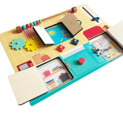 Children Cognition Development Wooden Montessori Activity Board