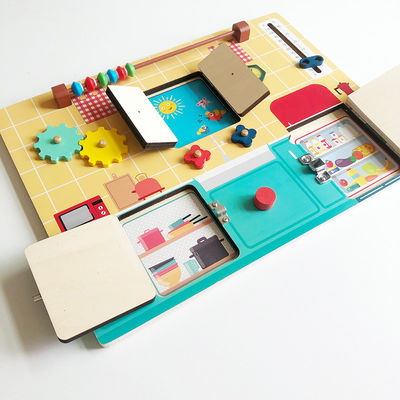 Children Cognition Development Wooden Montessori Activity Board