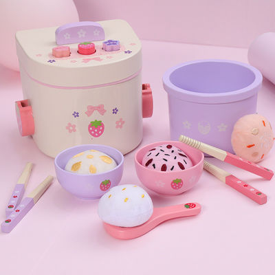 Wooden Rice Cooker Toy For Kids Early Education