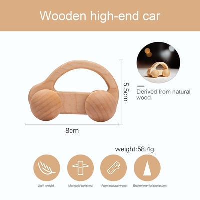 9/Style Baby Building Blocks Toy Maple Car Mahogany Classic Car Black Walnut Gift Toy Beech Wood Car Educational Montess