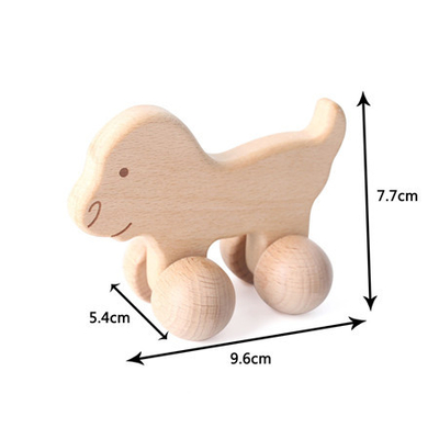 9/Style Baby Building Blocks Toy Maple Car Mahogany Classic Car Black Walnut Gift Toy Beech Wood Car Educational Montess