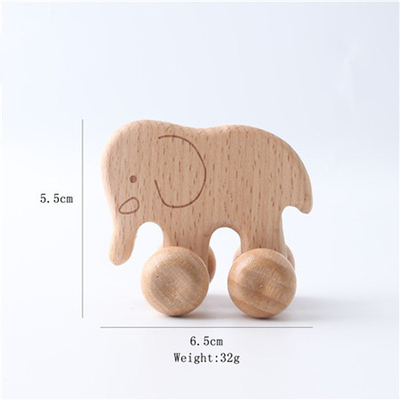 9/Style Baby Building Blocks Toy Maple Car Mahogany Classic Car Black Walnut Gift Toy Beech Wood Car Educational Montess