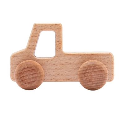 9/Style Baby Building Blocks Toy Maple Car Mahogany Classic Car Black Walnut Gift Toy Beech Wood Car Educational Montess