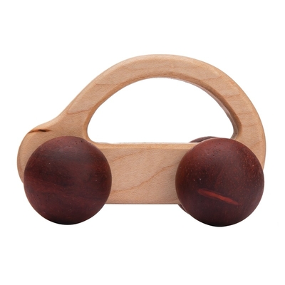 9/Style Baby Building Blocks Toy Maple Car Mahogany Classic Car Black Walnut Gift Toy Beech Wood Car Educational Montess