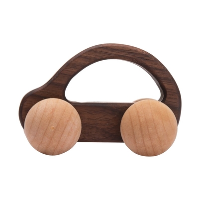 9/Style Baby Building Blocks Toy Maple Car Mahogany Classic Car Black Walnut Gift Toy Beech Wood Car Educational Montess