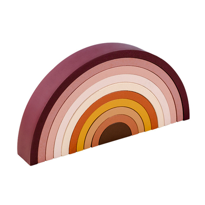Montessori Rainbow Building Block Baby Wooden Toy Safe Non-toxic DIY Creative Stacking Balance Game Educational Toy