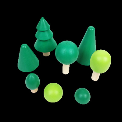 DIY 3D Wooden Toys Rainbow Building Blocks Large Size For Children Kids