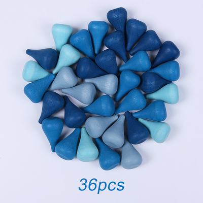 Baby Wooden Constructor Set Nordic Wooden Rainbow Blocks Loose Parts Montessori Educational Toys Children Toddler Baby G