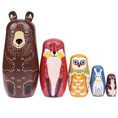 Wooden Russian Doll Matryoshka Handmade Children Gifts