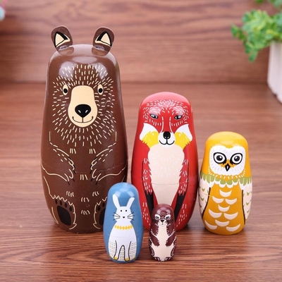 Wooden Russian Doll Matryoshka Handmade Children Gifts