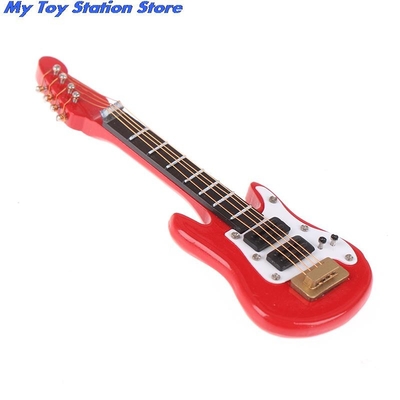 1:12 Dollhouse Miniature Music Electric Guitar For Kids Musical Toy House Decor